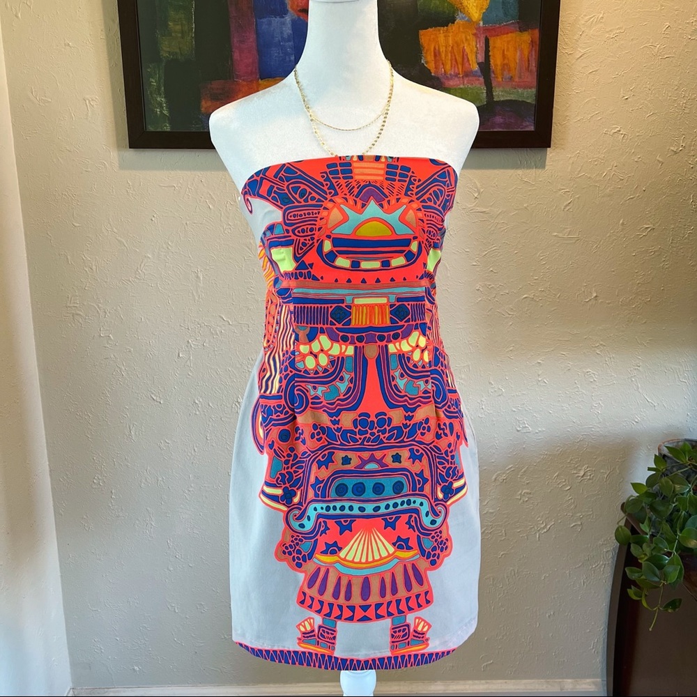 Mara Hoffman | Strapless Silk Tie Back Dress - Picture 1 of 15